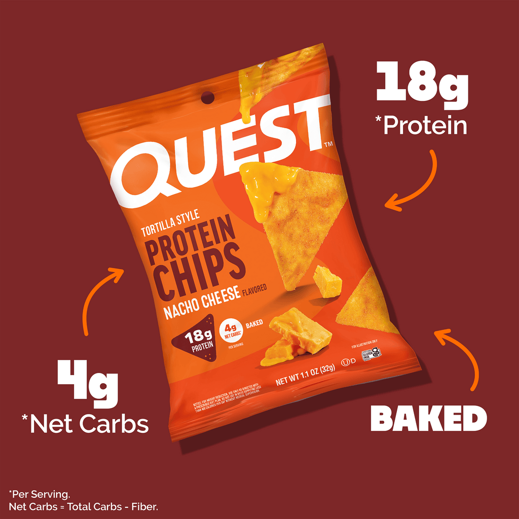 Nacho Cheese Tortilla Style Protein Chips